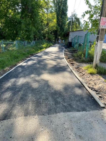 В Краматорске отремонтировали тротуар в районе ОШ №25