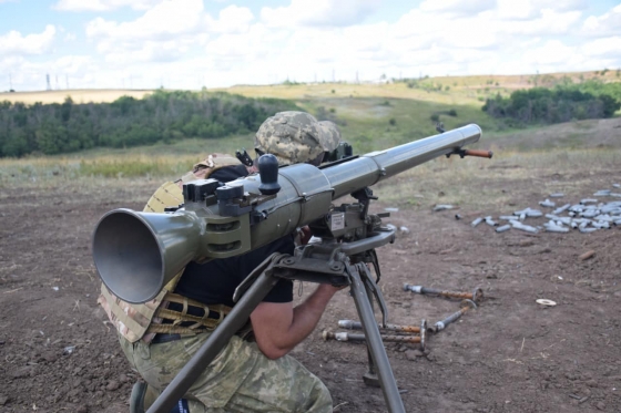 Неподалік Слов&#700;янська прикордонники з гранатомету ліквідували 4 окупантів та склад боєприпасів 