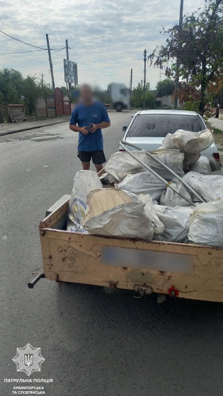 Патрульні у Краматорському районі виявили водія, який перевозив метал без документів 