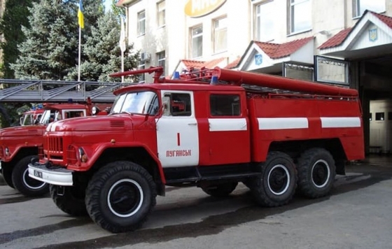 Пожар на станции Скорой помощи в Краматорске