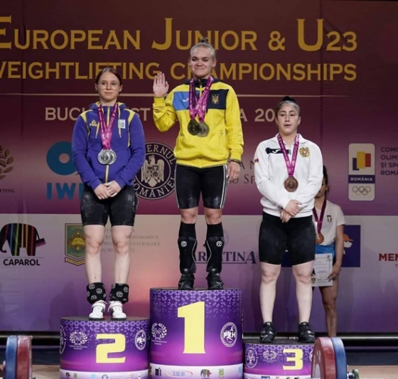 Спортсменка з Краматорського району здобула три срібні нагороди Чемпіонату Європи з важкої атлетики