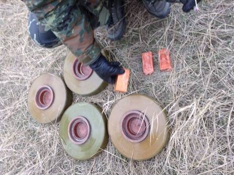СБУ обнаружила накануне местных выборов в Мариуполе тайник с боеприпасами