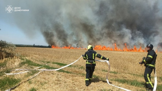 Ворог продовжує знищувати врожай у Краматорському районі