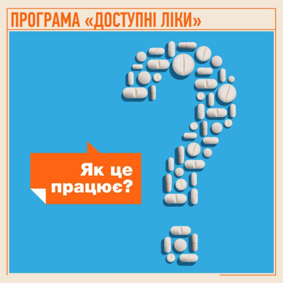 Програма «Доступні ліки» триває! Нагадаємо про те, як отримати ліки безплатно або з невеликою доплатою