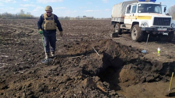 В Днепропетровской области нашли в поле более 100 мин