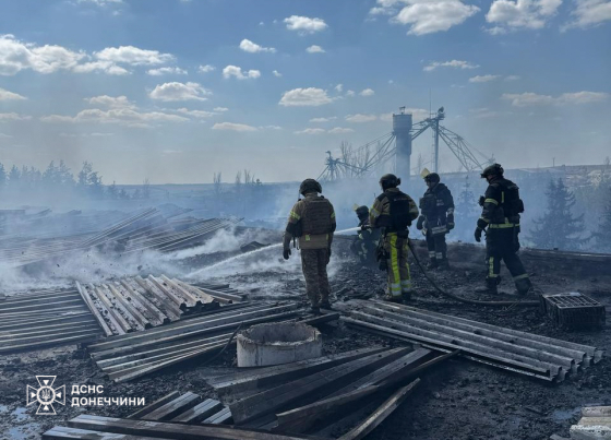 Ворожі дрони атакували Новоандріївку у Краматорському районі: рятувальники приборкали масштабну пожежу