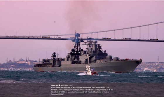 В Черное море вошел ударный корабль ВМФ России &quot;Североморск&quot;, - журналист Клименко
