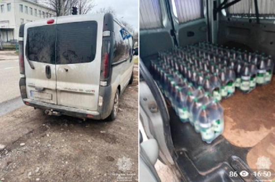 Під час поверхневого огляду автівки патрульні виявили 282 літра пива