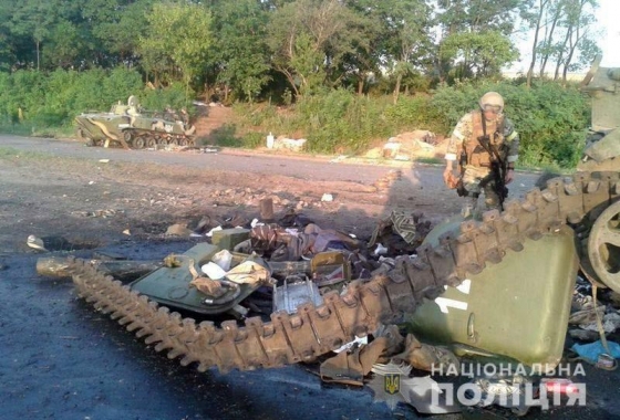 На Донетчине идентифицировали тело боевика из Славянска, сгоревшего в танке «ДНР» 