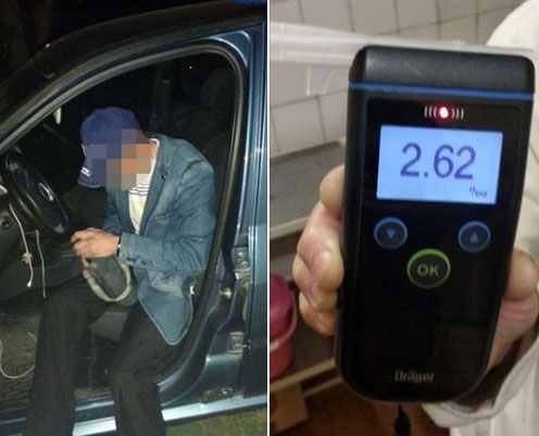 В Краматорске пьяный таксист врезался в столб