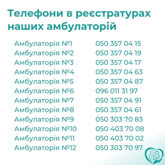 Важно! Дополнительные номера телефонов для записи к врачам в Краматорске 