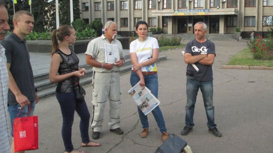 На Вече в Славянске 10 июля выдвигали инициативы и говорили о тарифах