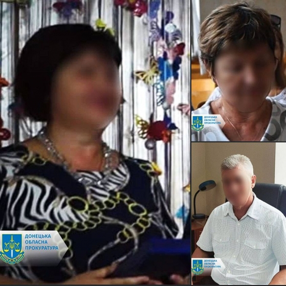 «Ректор», «директор» та «керуюча справами» - трьом мешканцям Донеччини повідомлено про підозру у колабораціонізмі