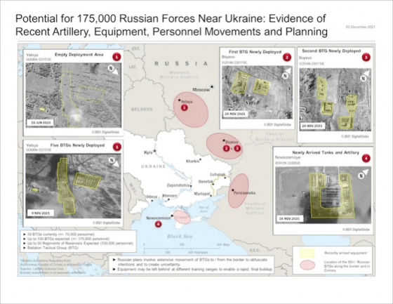 Разведка США: РФ планирует наступление на Украину с участием 175 тысяч военных