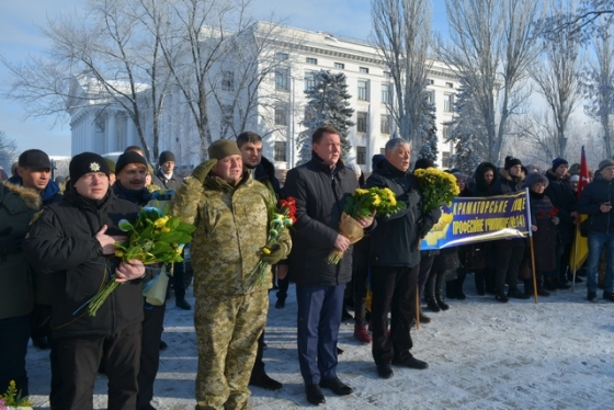 В Краматорске прошли торжественные мероприятия к 100-летию Соборности Украины