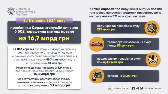 Митники виявили з початку року порушень на 17 мільярдів. Це вдвічі більше, ніж за весь минулий рік