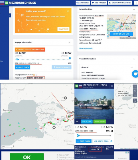 З порту окупованого Маріуполя росіяни вивезли чергову партію вкраденого українського зерна, - Андрющенко