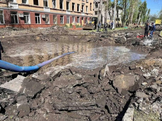 У Краматорську ліквідують наслідки російських ракетних ударів