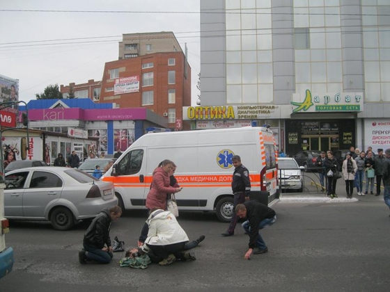 Вчера в Краматорске автомобилем была сбита женщина