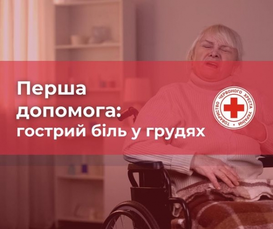 Перша допомога: біль у грудях