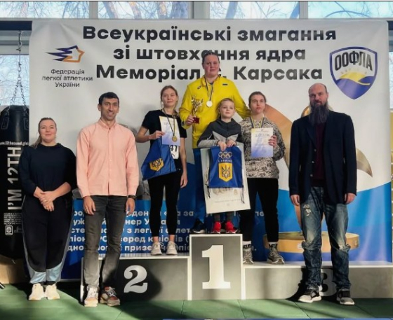 Студентка ДДМА Марія Ларина виборола &quot;золото&quot; на Всеукраїнських легкоатлетичних змаганнях зі штовхання ядра