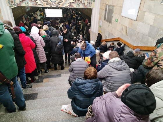 Бомбоубежище на станции метро 