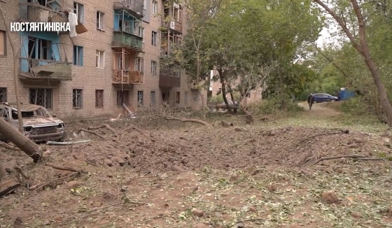 Наслідки удару рашистів по житловому кварталу Костянтинівки