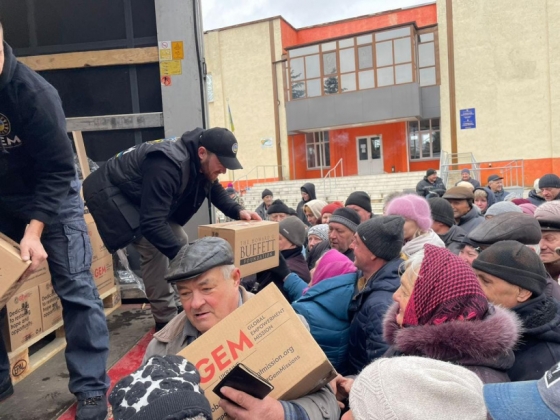 Мешканці Донеччини отримали 475 тонн благодійної допомоги