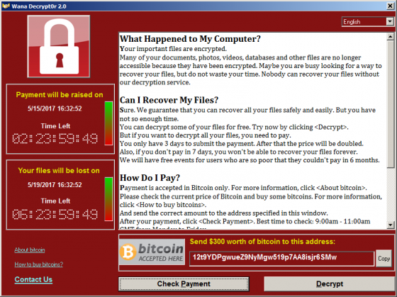 Ущерб от масштабной хакерской атаки с использованием вируса WannaCry оценили в 1 млрд долларов