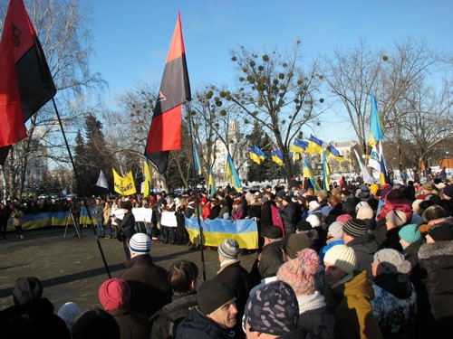 В Краматорске массово отметили День Соборности Украины