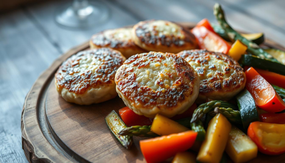 рибні котлети на пару з овочами
