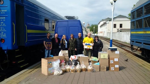 В Краматорске ждут волонтерский поезд из Киева (фото)