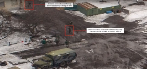 Хуг показал фото, как боевики стреляют по беспилотникам ОБСЕ