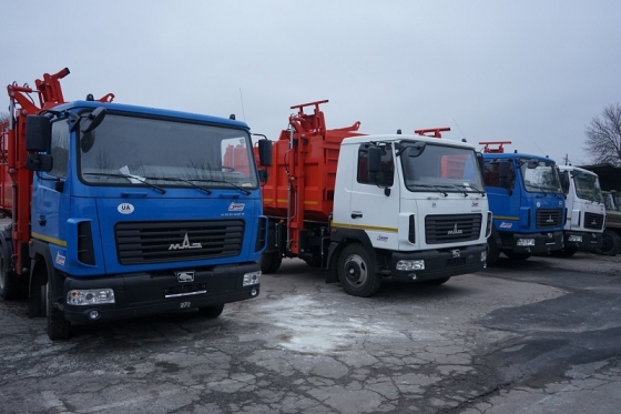 Краматорск получил новые автомобили для вывоза мусора 