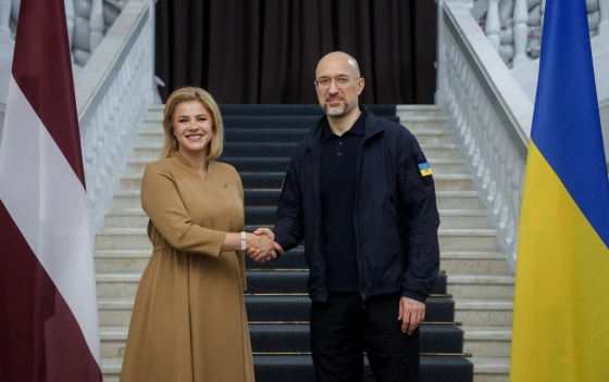 Прем’єрка Латвії Сіліня оголосила у Києві про черговий пакет військової підтримки України