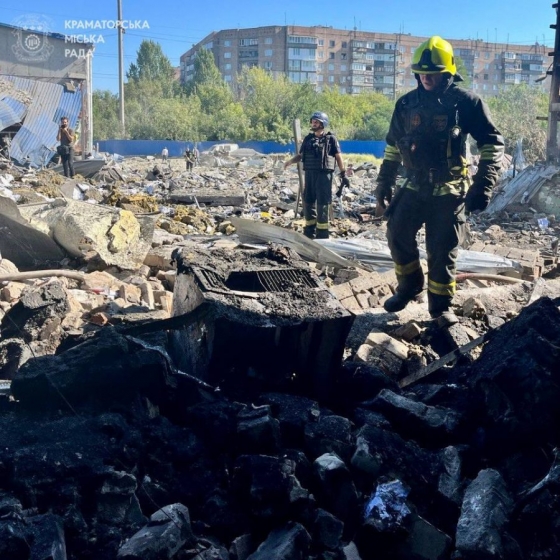 Наслідки російських ракетних ударів по Краматорську 14-15 серпня