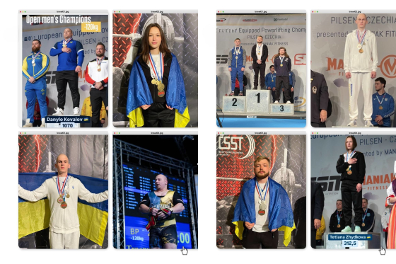 Краматорські спортсмени — чемпіони та призери чемпіоната Європи з пауерліфтингу