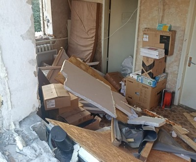 Внаслідок авіаудару по місту в Краматорському районі зазнала пошкоджень пожежно-рятувальна частина
