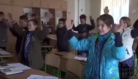 В школах Краматорска греются &quot;зарядками&quot;