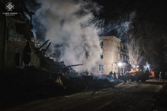 Російські окупанти вночі вдарили по Покровському району Донеччини