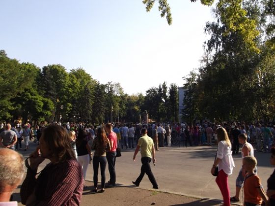 На народном вече решили держать оборону Краматорска