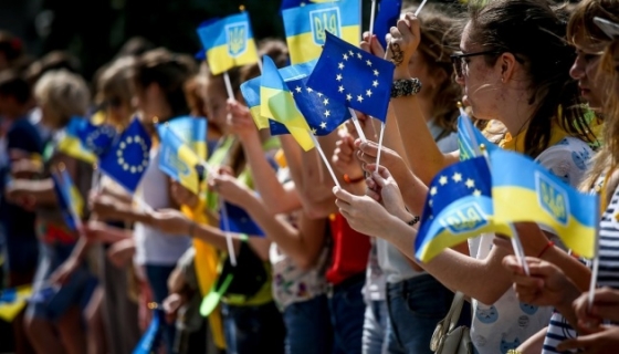 Украинцы отмечают День Европы
