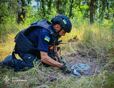 У Краматорському районі виявлено та знищено три міни