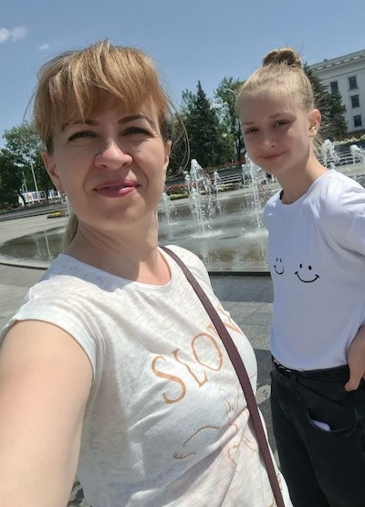 Наталья Чернявская и дочь Лена