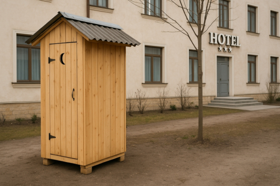 В окупованому Донецьку готелі перейшли на вуличні туалети через відсутність води
