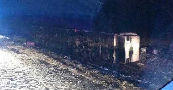 Рейсовый автобус перевернулся во Львовской области - пострадали 14 человек, - ГСЧС