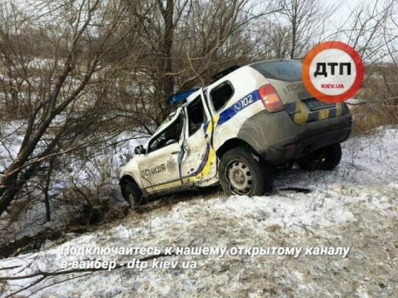В Донецкой области произошло ДТП с участием полиции (фото)