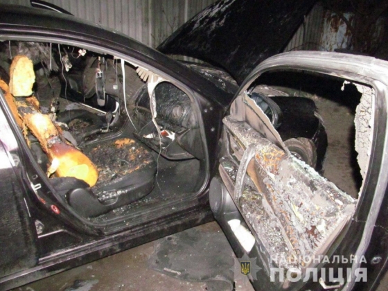 Житель Лимана из мести поджег чужой автомобиль (ФОТО) 