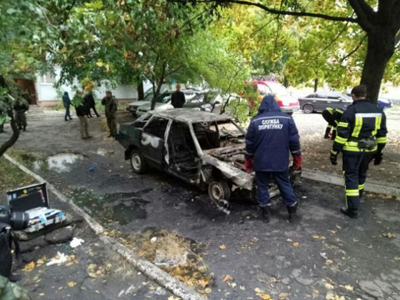 В Дружковке в припаркованном автомобиле ночью сгорел мужчина 