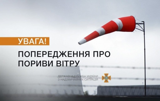 Обережно — вітер: синоптики попереджають про можливе погіршення погоди